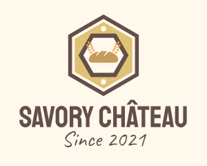 Hexagon Bakery Sign logo design