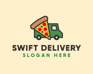 Pizza Fast Food Delivery logo design