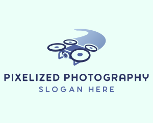 Drone Surveillance Security logo design