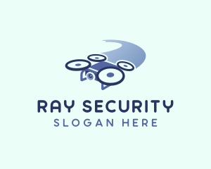 Drone Surveillance Security logo design