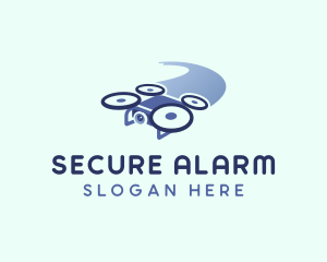 Drone Surveillance Security logo design