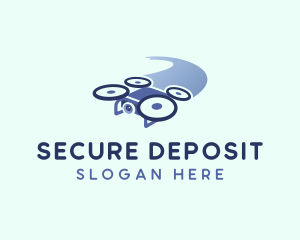 Drone Surveillance Security logo design