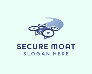 Drone Surveillance Security logo design