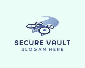 Drone Surveillance Security logo design