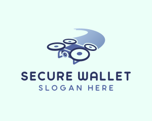 Drone Surveillance Security logo design