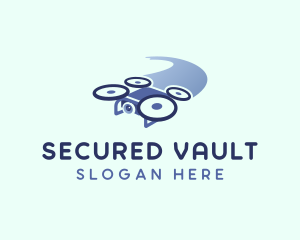 Drone Surveillance Security logo design