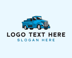 Cargo Moving Transport Logo