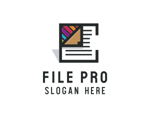 Creative Document File logo design