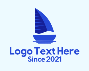 Sailing Blue Boat logo