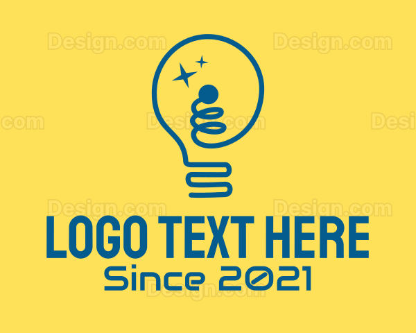 Modern Light Bulb Logo