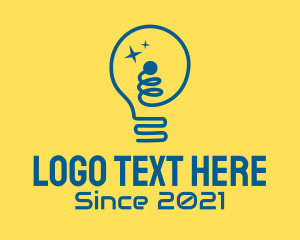 Modern Light Bulb logo