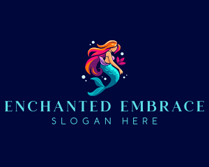 Female Mermaid Folklore logo design