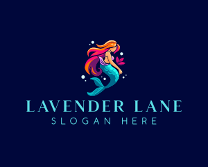 Female Mermaid Folklore logo design