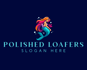 Female Mermaid Folklore logo design