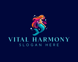 Female Mermaid Folklore logo design