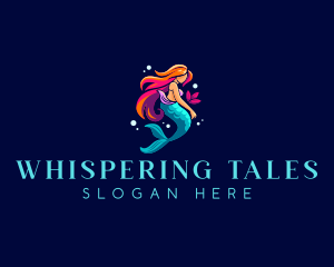 Female Mermaid Folklore logo design