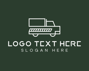 Minimalist Delivery Truck logo