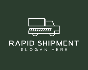 Minimalist Delivery Truck logo design