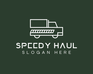 Minimalist Delivery Truck logo design