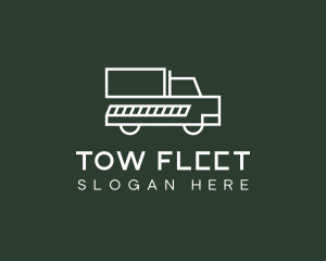 Minimalist Delivery Truck logo design