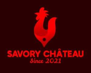 Fire Red Chicken Grill logo design