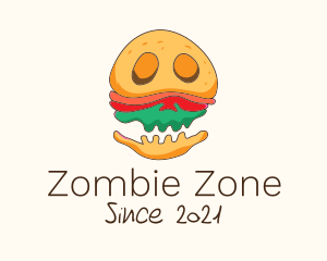 Burger Sandwich Monster logo design