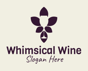 Wine Glass Winery  logo design