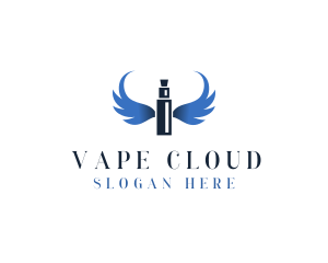 Vape Wings Smoking logo design