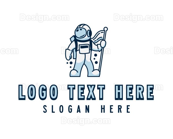 Astronaut Spaceman Suit Logo