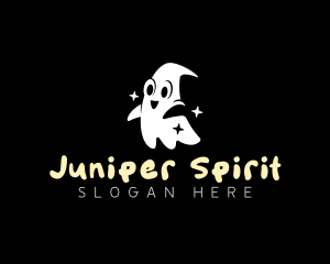 Ghost Happy Spooky  logo design