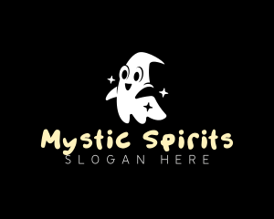 Ghost Happy Spooky  logo