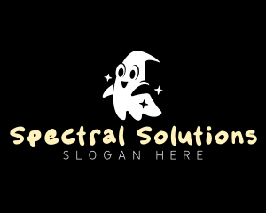 Ghost Happy Spooky  logo design