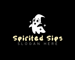 Ghost Happy Spooky  logo design