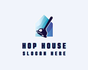 Plunger House Cleaning logo design