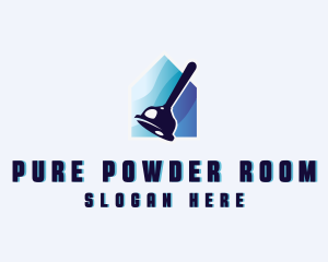 Plunger House Cleaning logo design