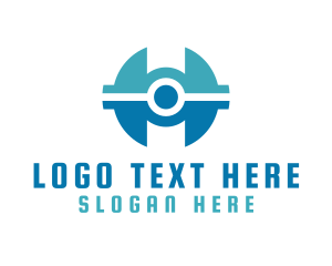 Modern Tech Letter H logo