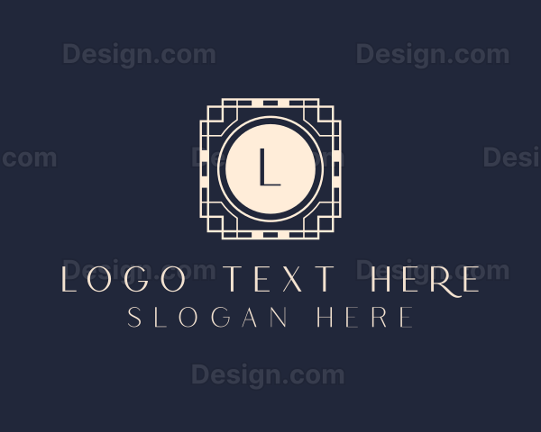 Geometric Frame Tile Logo
