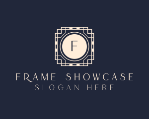 Geometric Frame Tile logo