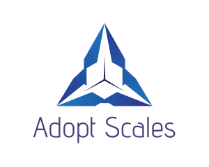 Blue Triangular Scale logo design