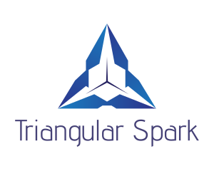 Blue Triangular Scale logo