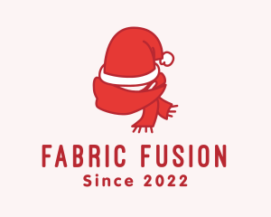 Santa Hat Scarf logo design