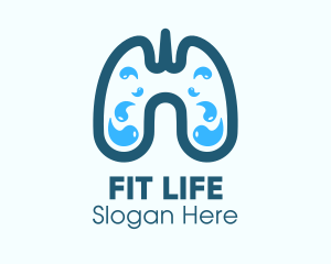Blue Respiratory Lung Fluids logo