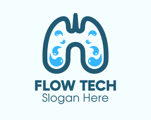 Blue Respiratory Lung Fluids logo