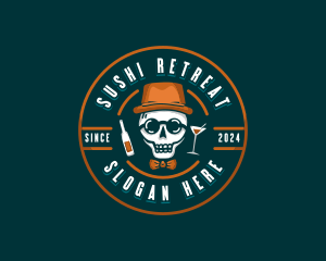 Skull Liquor Bar logo design