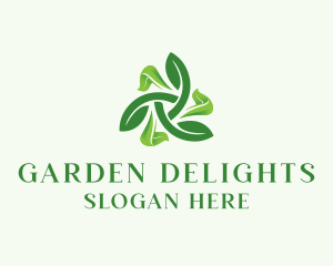 Organic Leaves Garden logo design