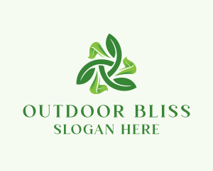 Organic Leaves Garden logo design