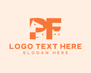Pet Animals Letter PF logo