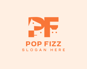 Pet Animals Letter PF logo design