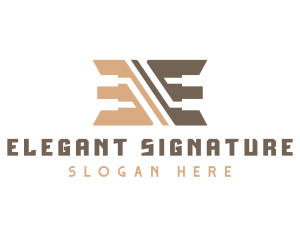 Digital Technology Letter E logo design