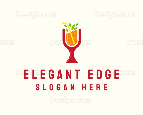 Fresh Orange Beverage Logo